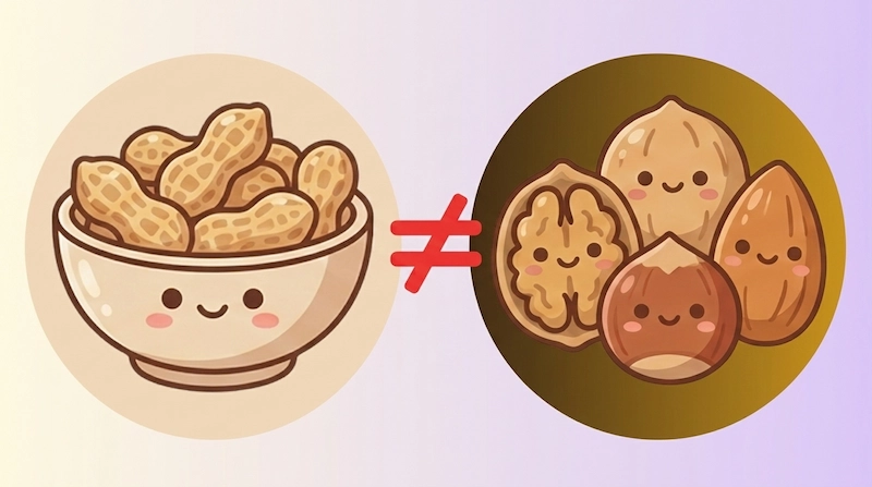 Arachides et fruits à coque : la confusion qui peut tuer !