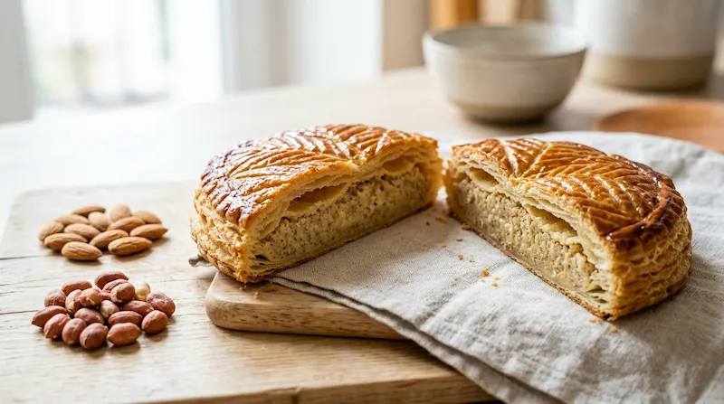Galette des rois et frangipane — piège des arachides cachées en boulangerie-pâtisserie